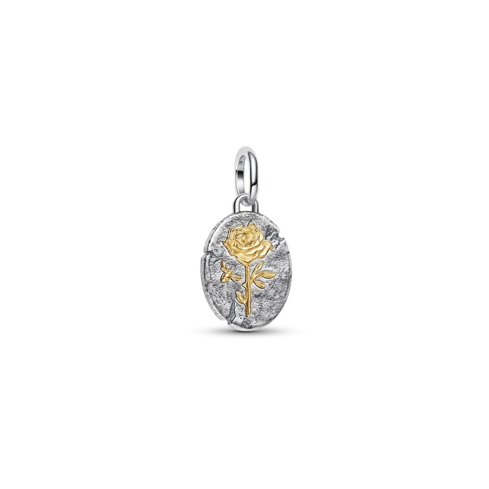 Rose Medallion Charm
