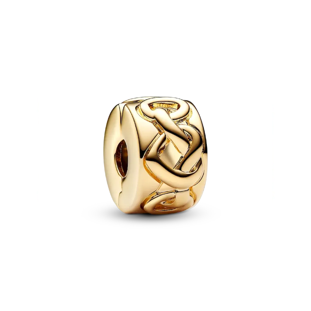 Knotted Hearts Clip Charm