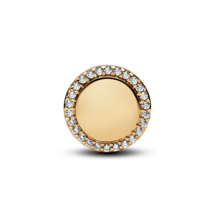 Engravable Sparkling Button Charm - Image 5
