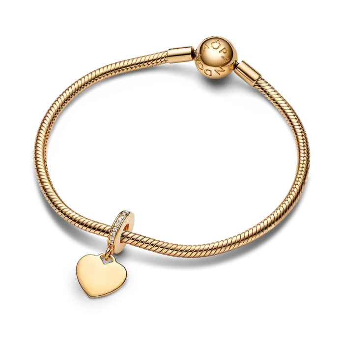 Engravable Heart Tag Dangle Charm - Image 6