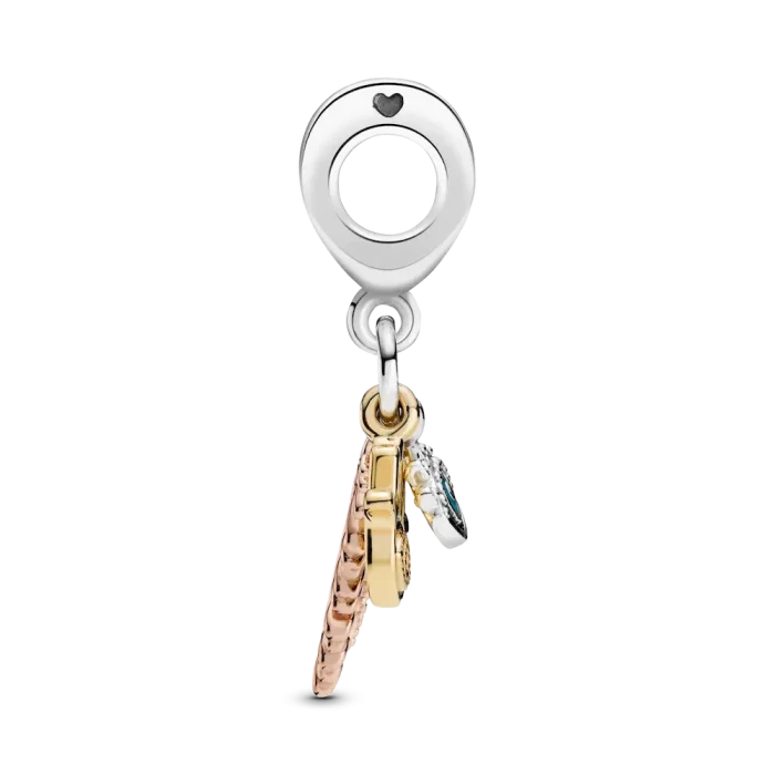 Hamsa, All-seeing Eye & Feather Spirituality Dangle Charm - Image 7