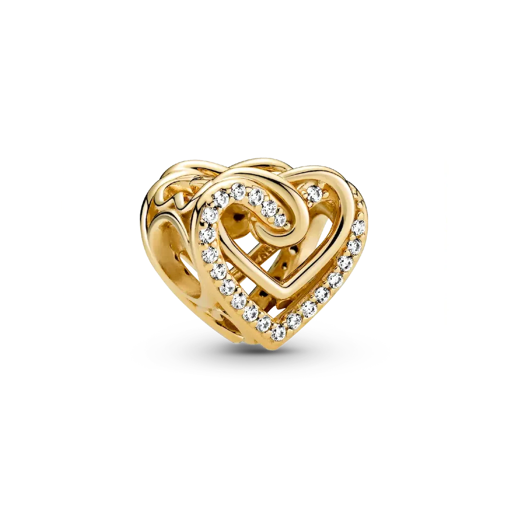 769270C01_RGB.webp Sparkling Entwined Hearts Charm - Image 1
