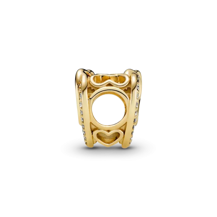 Sparkling Entwined Hearts Charm - Image 5