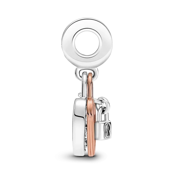 Pandora Moments Studded Chain Necklace and Heart Dangle Set - Image 12