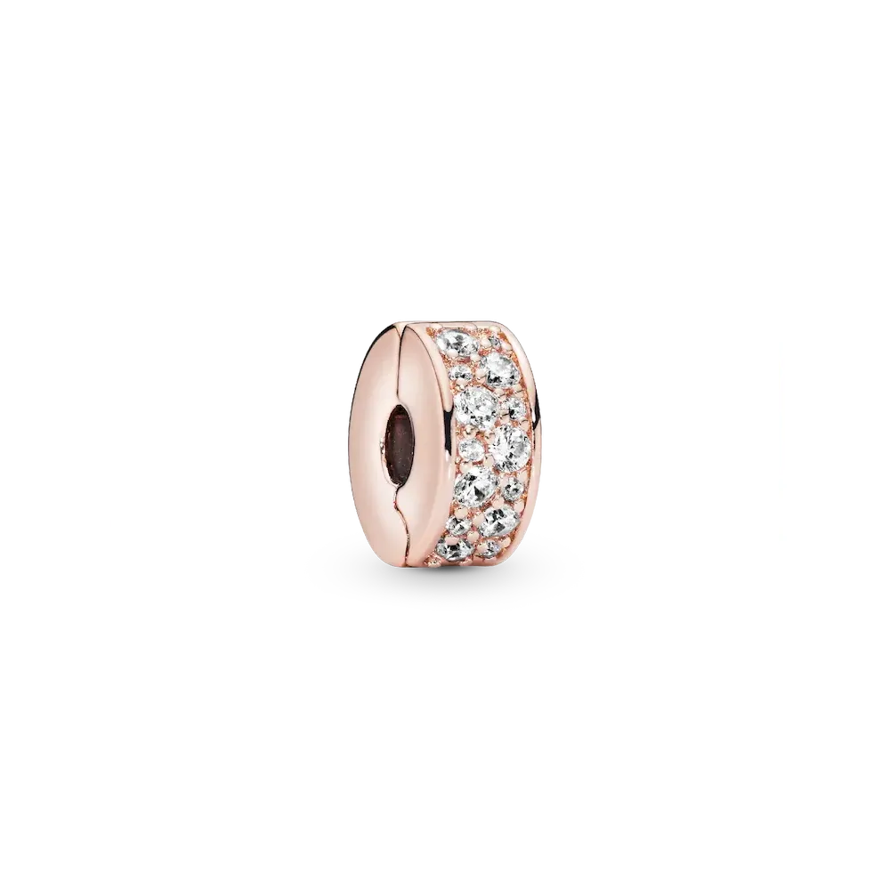 Clear Pavé Clip Charm