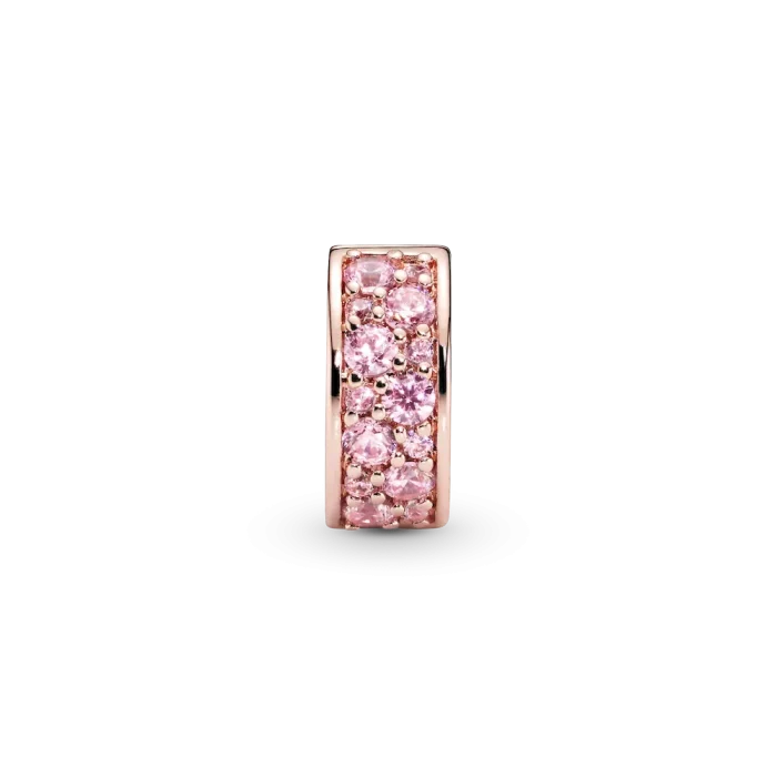 Pink Pavé Clip Charm - Image 5