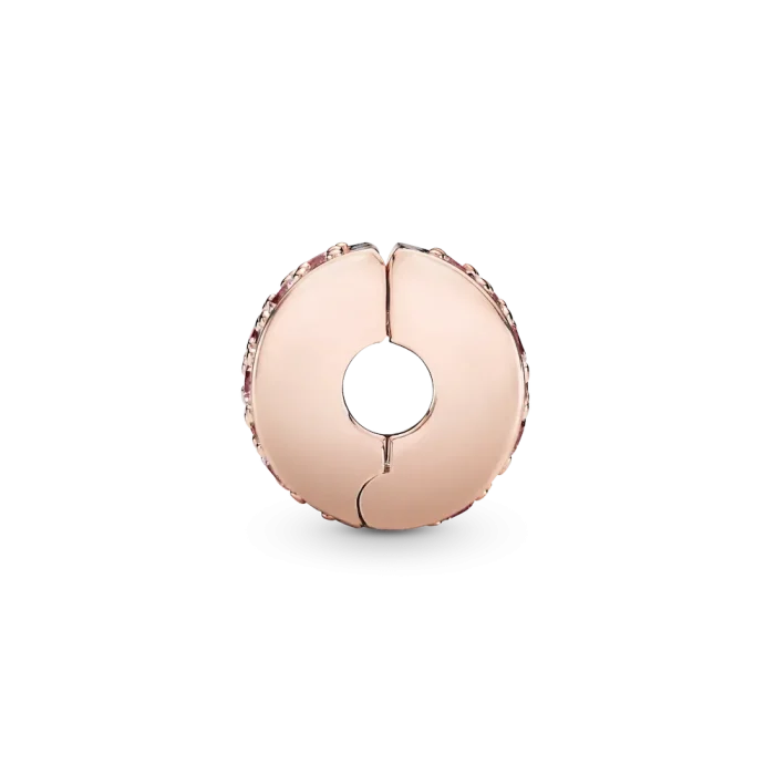 Pink Pavé Clip Charm - Image 4