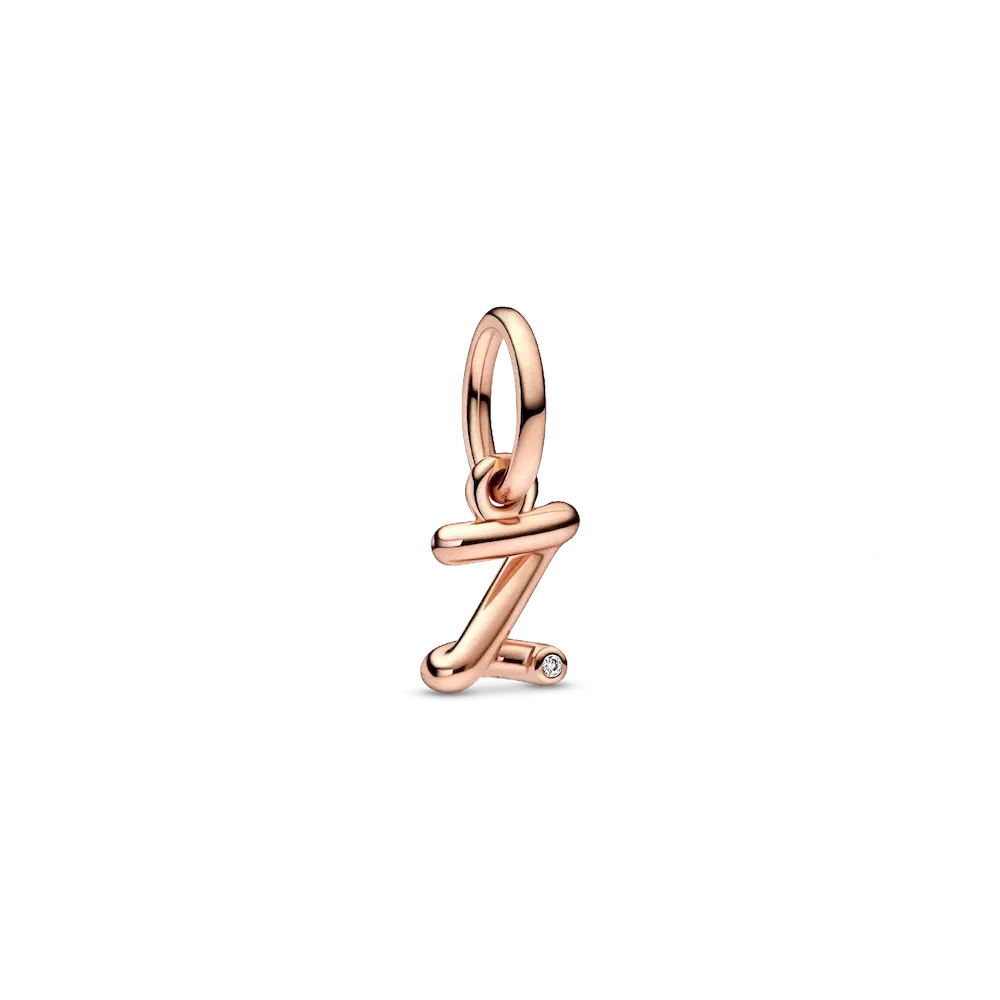 FINAL SALE - Letter Z Script Alphabet Dangle Charm