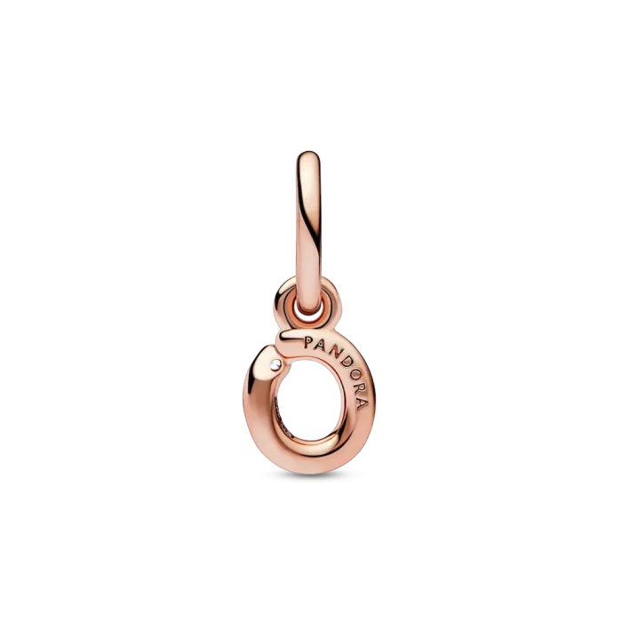 FINAL SALE - Letter O Script Alphabet Dangle Charm - Image 3