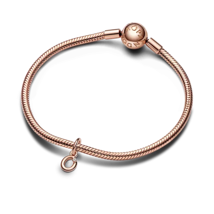 FINAL SALE - Letter O Script Alphabet Dangle Charm - Image 4