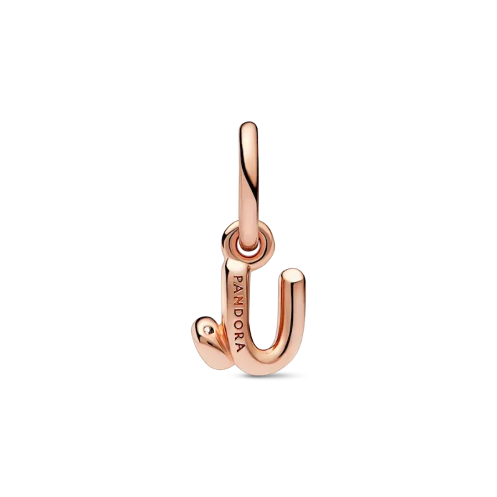 FINAL SALE - Letter U Script Alphabet Dangle Charm - Image 5