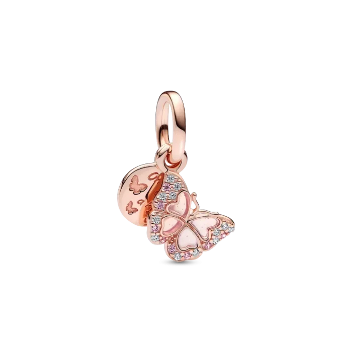 One of a Kind Rose Heart Charm Bracelet Set - Image 3