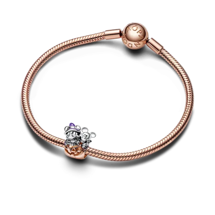 Disney Mickey Mouse & Minnie Mouse Halloween Pumpkin Charm - Image 4