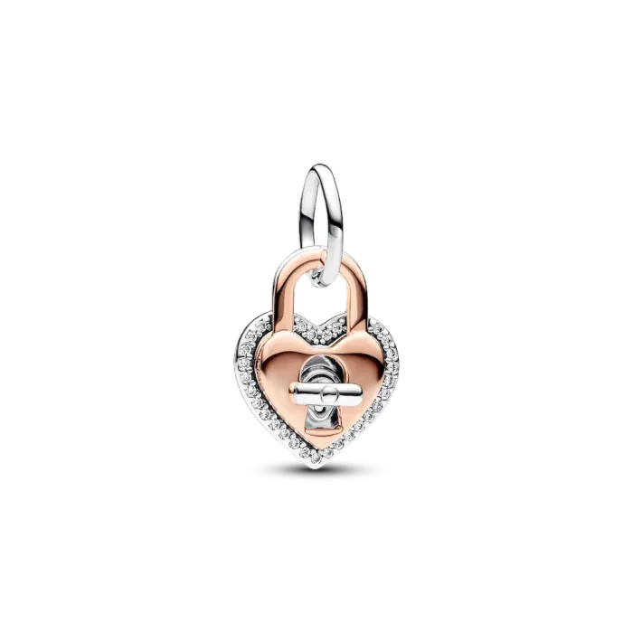 Heart and Padlock Charm Trio - Image 2