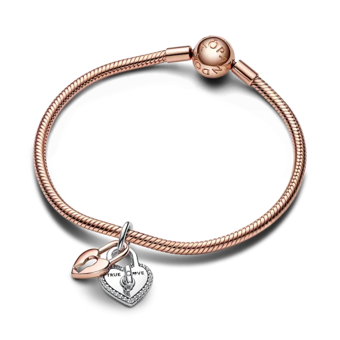 Heart and Padlock Charm Trio - Image 8