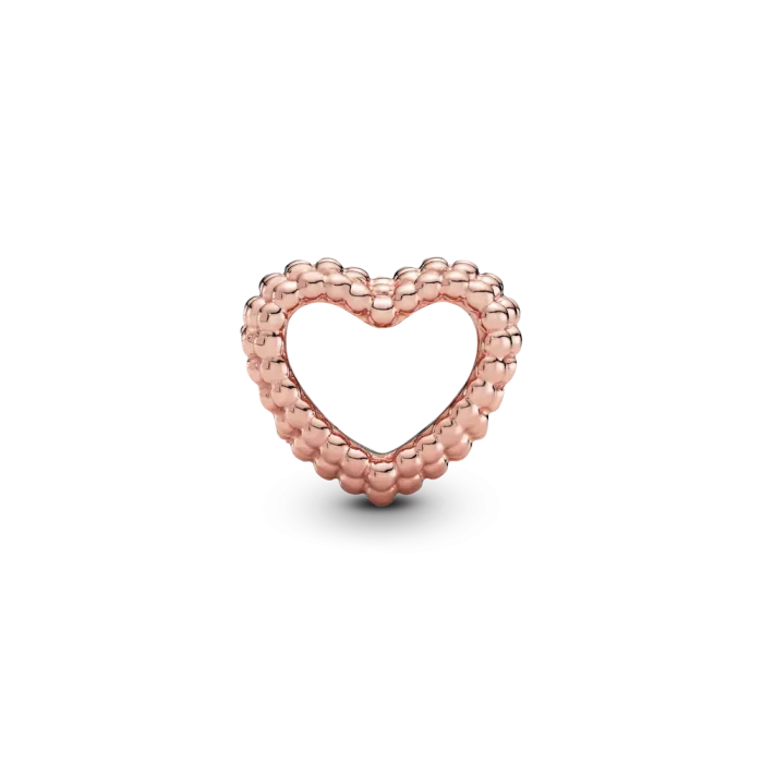 Beaded Open Heart Charm - Image 4