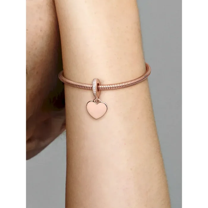 Engravable Heart Tag Dangle Charm - Image 2