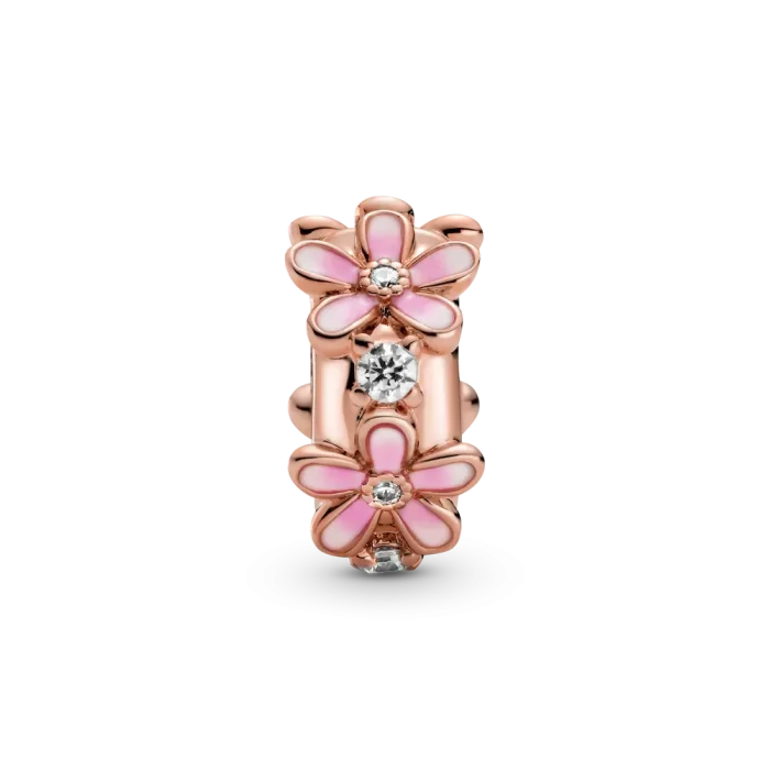 Pink Daisy Spacer Clip Charm - Image 5