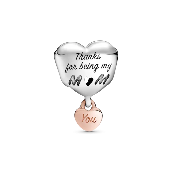 Love You Mom Heart Charm - Image 4