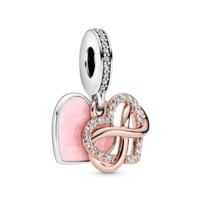 Sparkling Infinity Heart Dangle Charm - Image 6