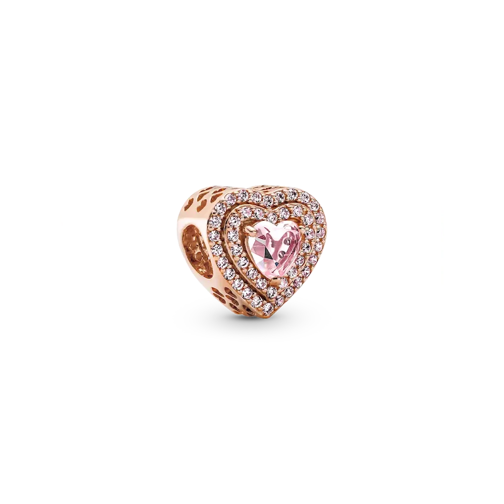Sparkling Levelled Heart Charm