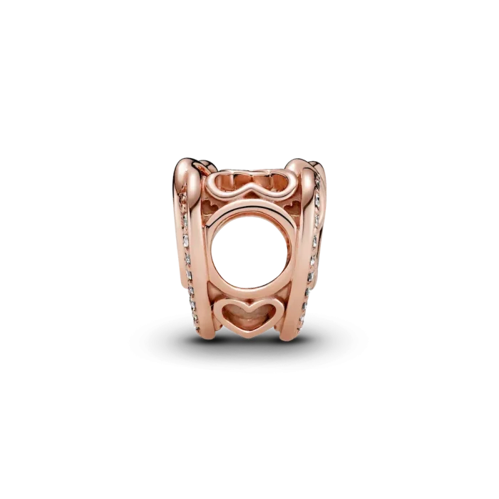 Sparkling Entwined Hearts Charm - Image 4