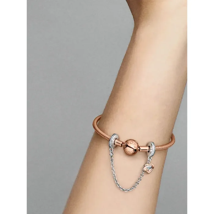 Family Heart Safety Chain Charm - Image 2