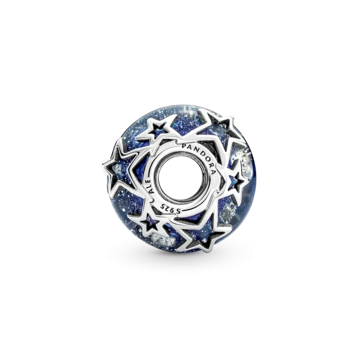 Galaxy Blue & Star Murano Charm - Image 7