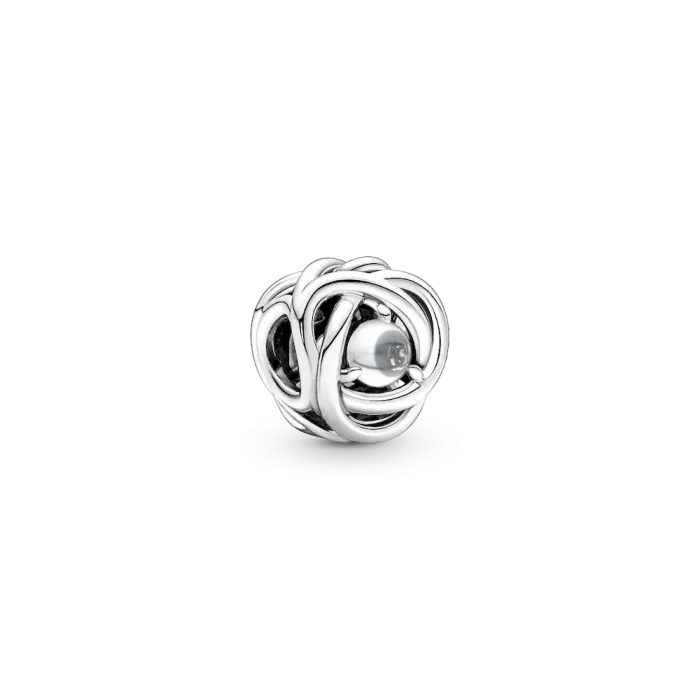 April Birthstone Eternity Circle O Pendant Set - Image 2