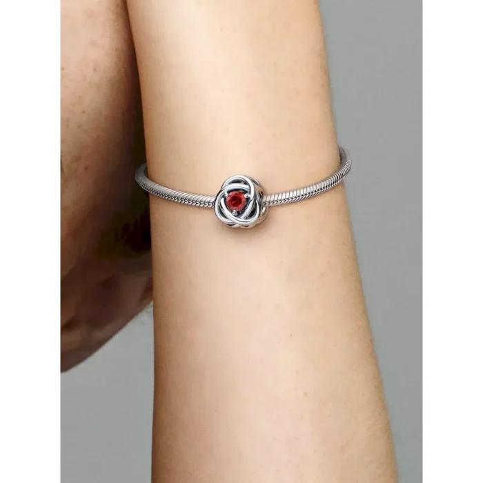 July True Red Eternity Circle Charm - Image 2