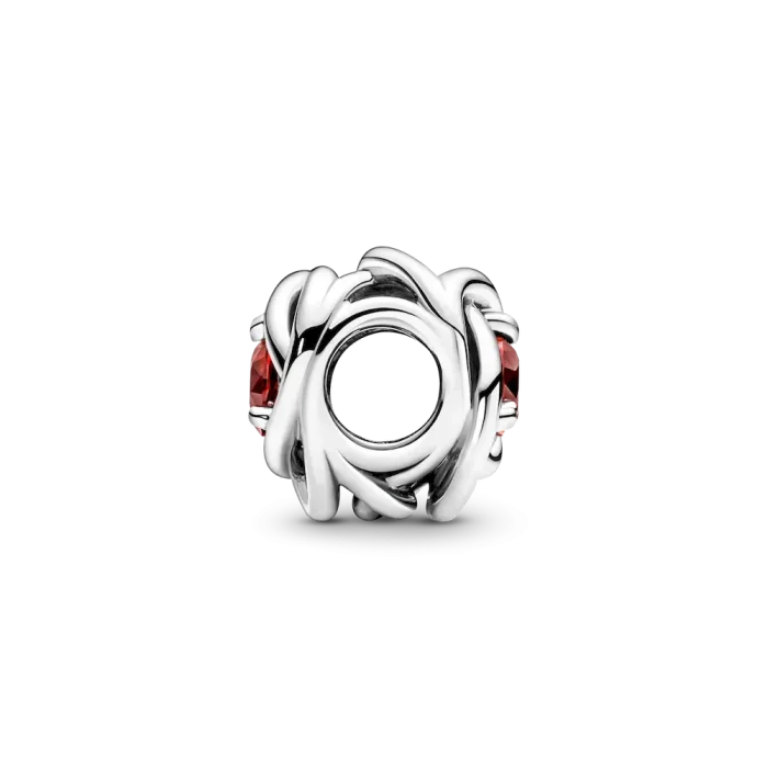 July True Red Eternity Circle Charm - Image 4