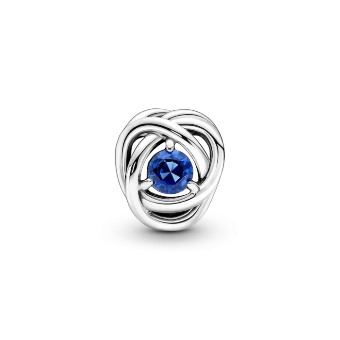 September Blue Eternity Circle Charm - Image 4