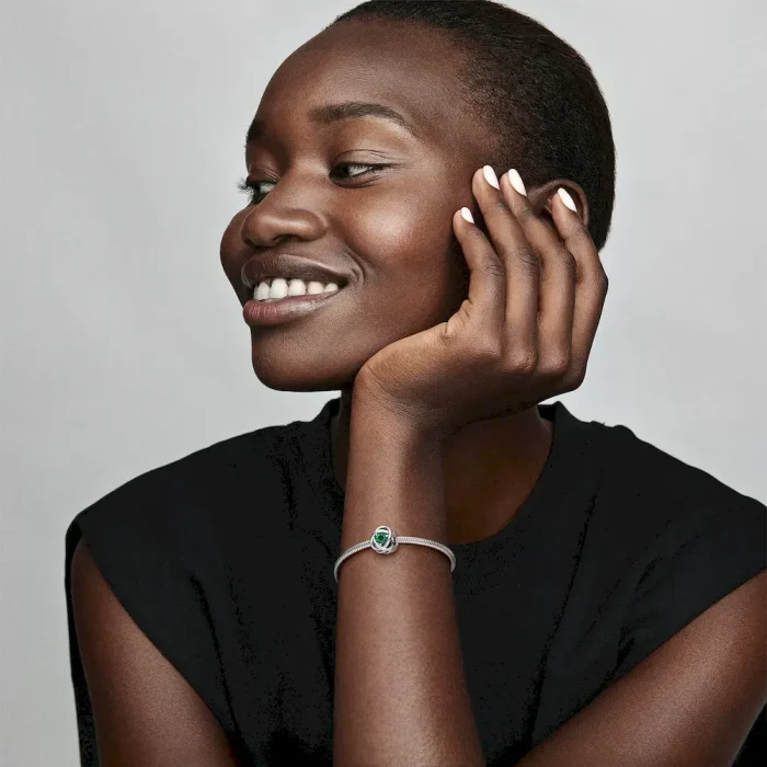 May Green Eternity Circle Charm - Image 3