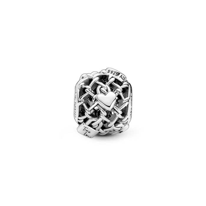 Openwork Chain Link Padlock Charm - Image 4