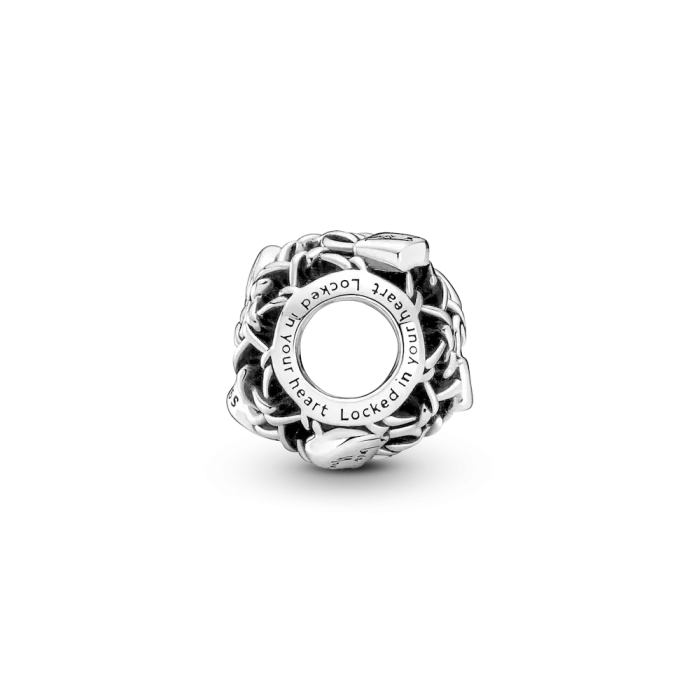 Openwork Chain Link Padlock Charm - Image 5