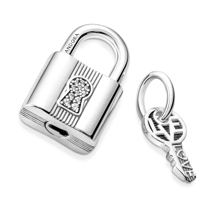 Padlock and Key Dangle Charm - Image 10