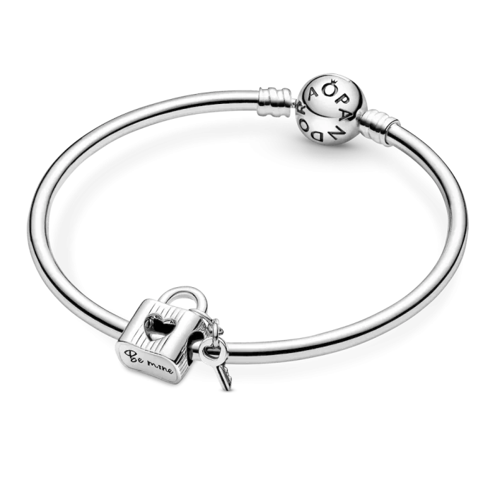 Padlock & Heart Key Charm - Image 4