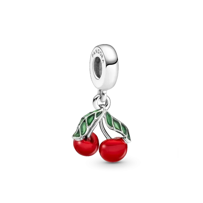 Cherry Dangle Charm Bracelet Set - Image 2