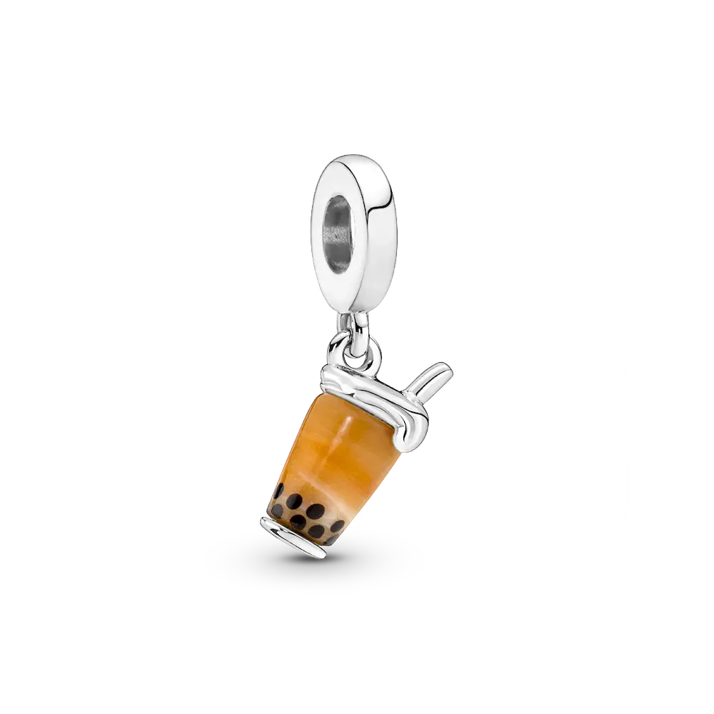 Murano Glass Bubble Tea Dangle Charm