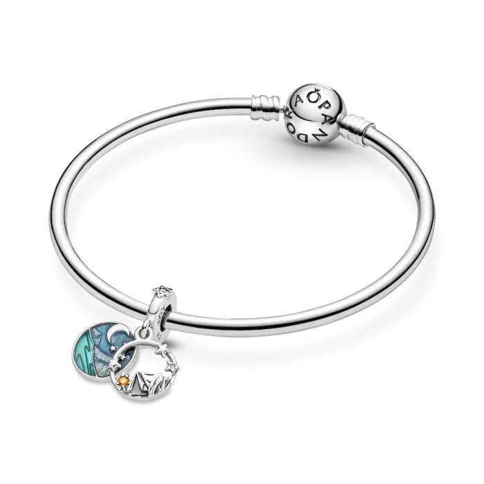 FINAL SALE - Camping Night Sky Double Dangle Charm - Image 7