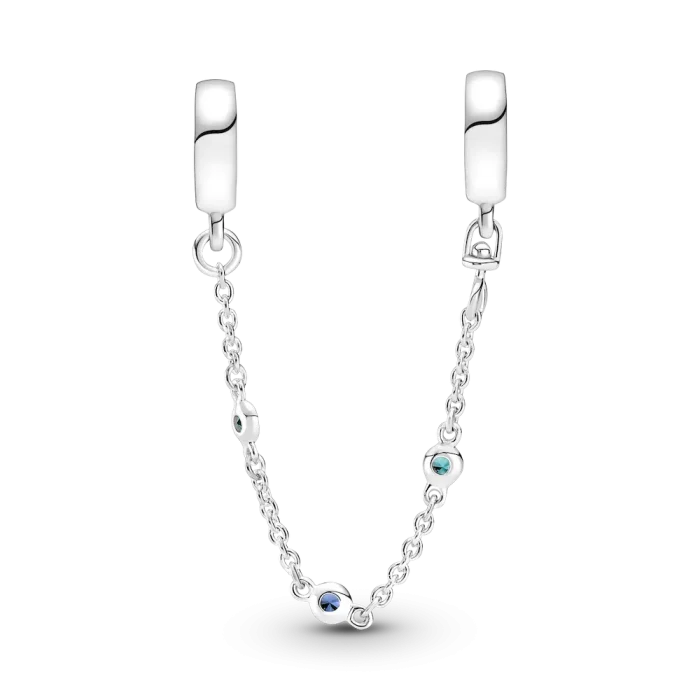 Triple Blue Stone Safety Chain - Image 4
