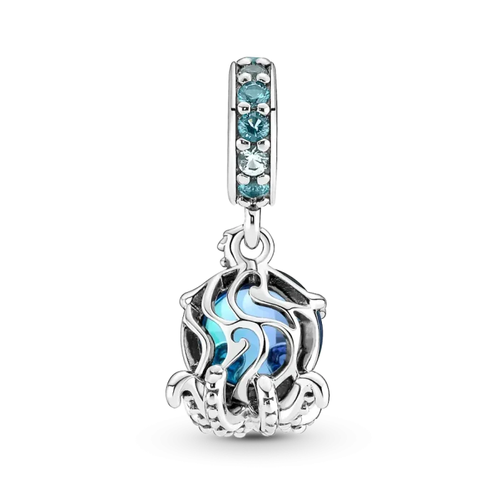 Murano Glass Cute Octopus Dangle Charm - Image 6