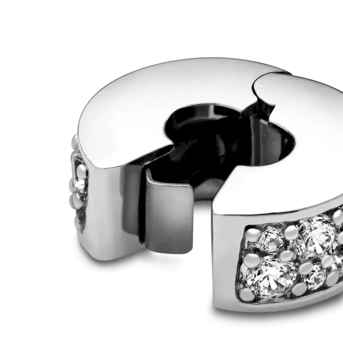 Clear Pavé Clip Charm - Image 8