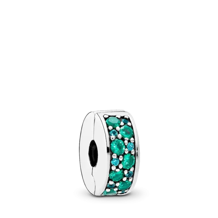Teal Pavé Clip Charm - Image 5