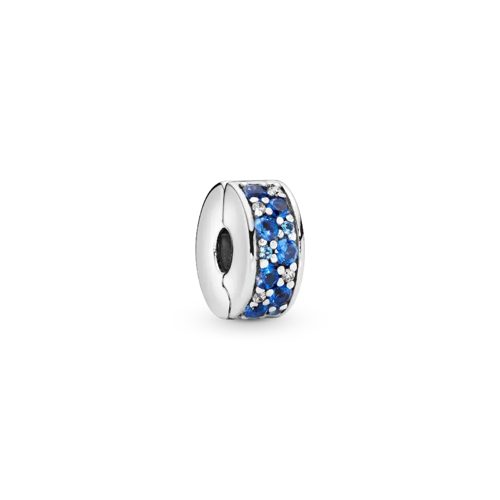 791817NSBMX_RGB.webp Blue Pavé Clip Charm - Image 1