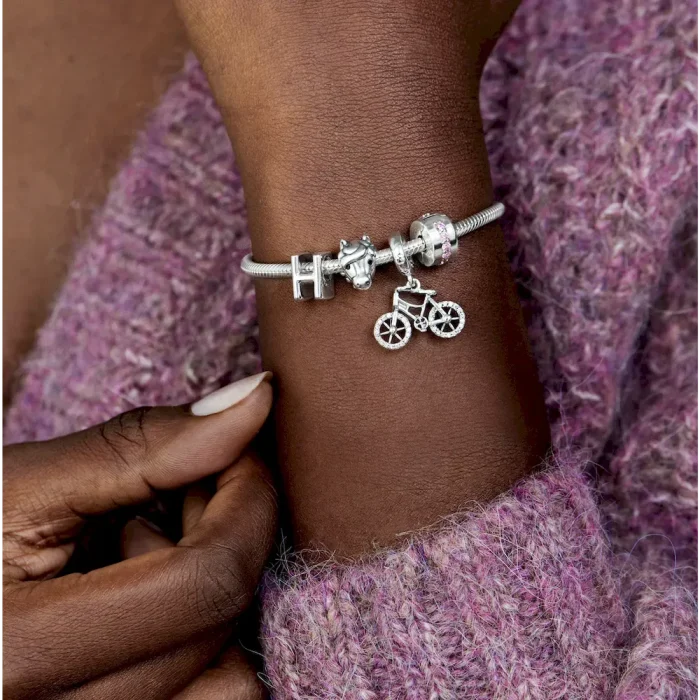 Pink Sparkling Row Clip Charm - Image 4