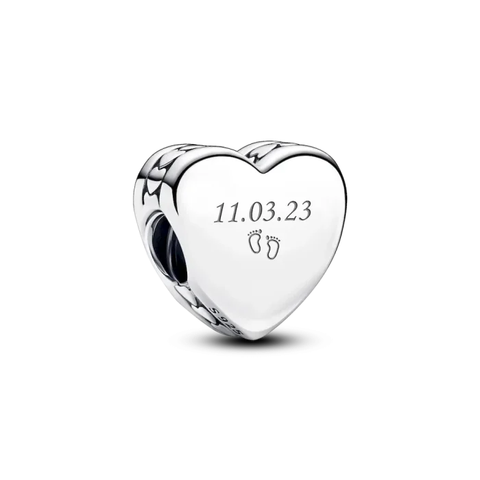 Engravable Heart Charm - Image 4