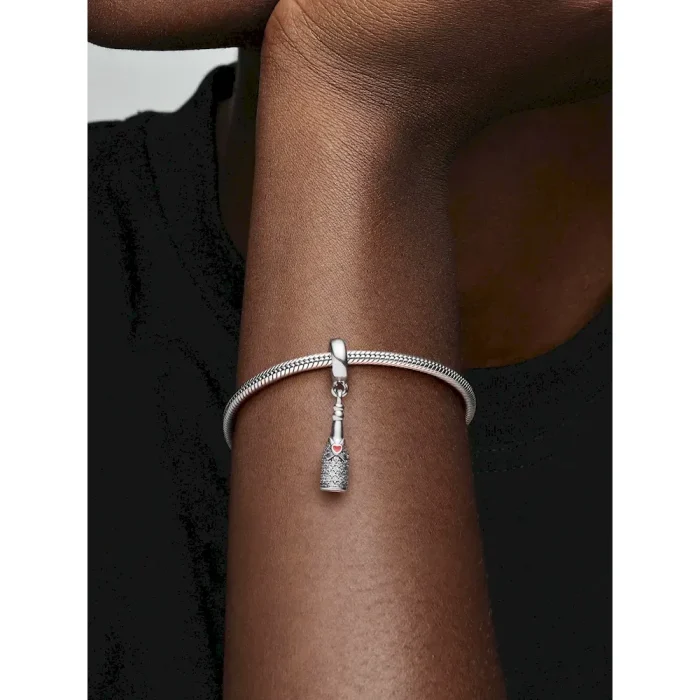 Sparkling Wine Bottle Dangle Charm - Image 2