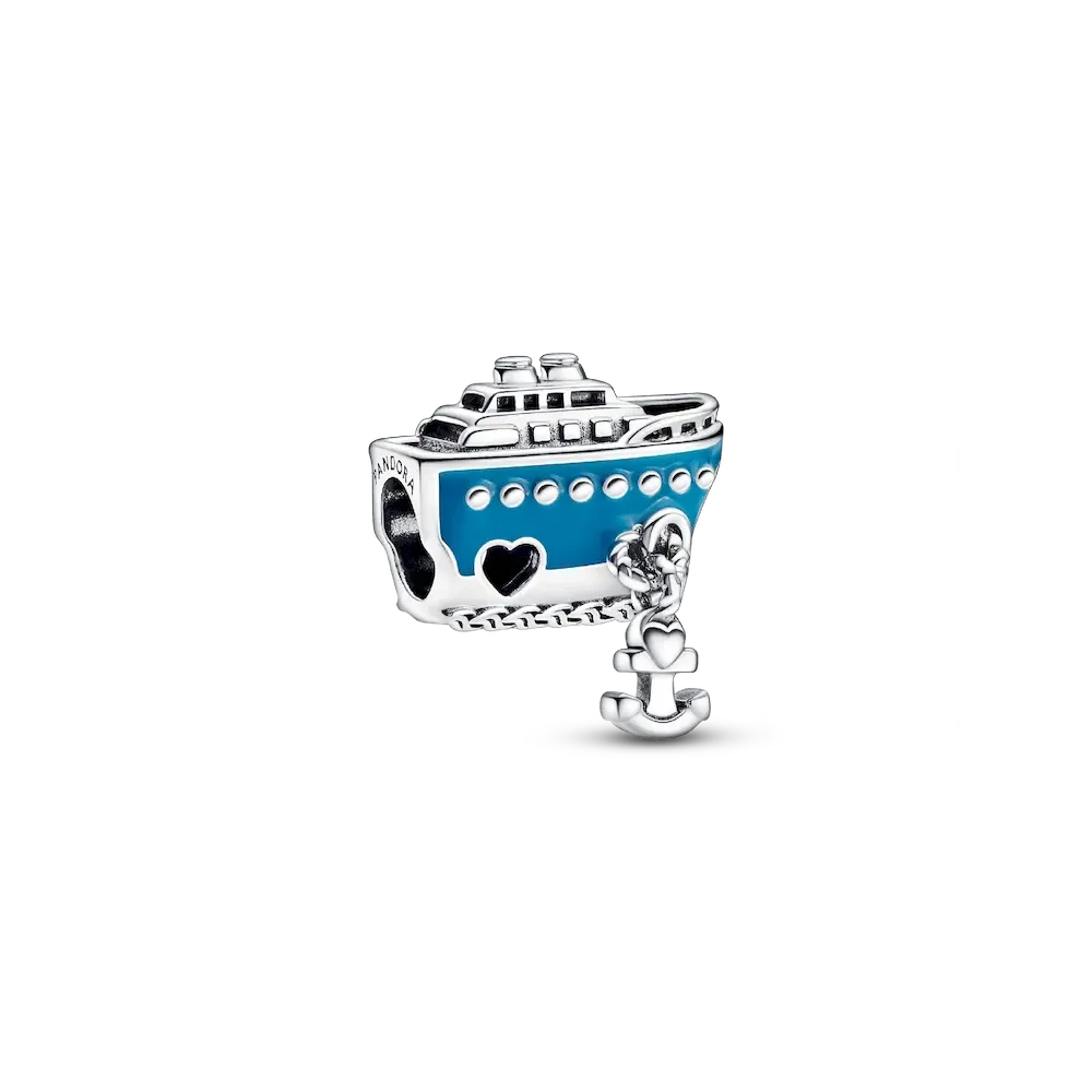 Anchored Cruise Ship Charm