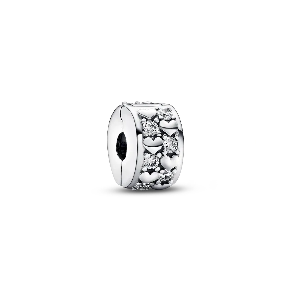 Infinite Hearts Sparkling Clip Charm